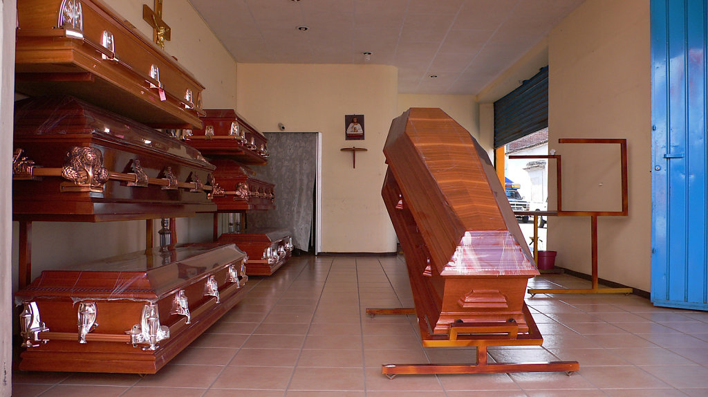 Shrink Wrapped Coffins - Oaxaca, Mexico 2006